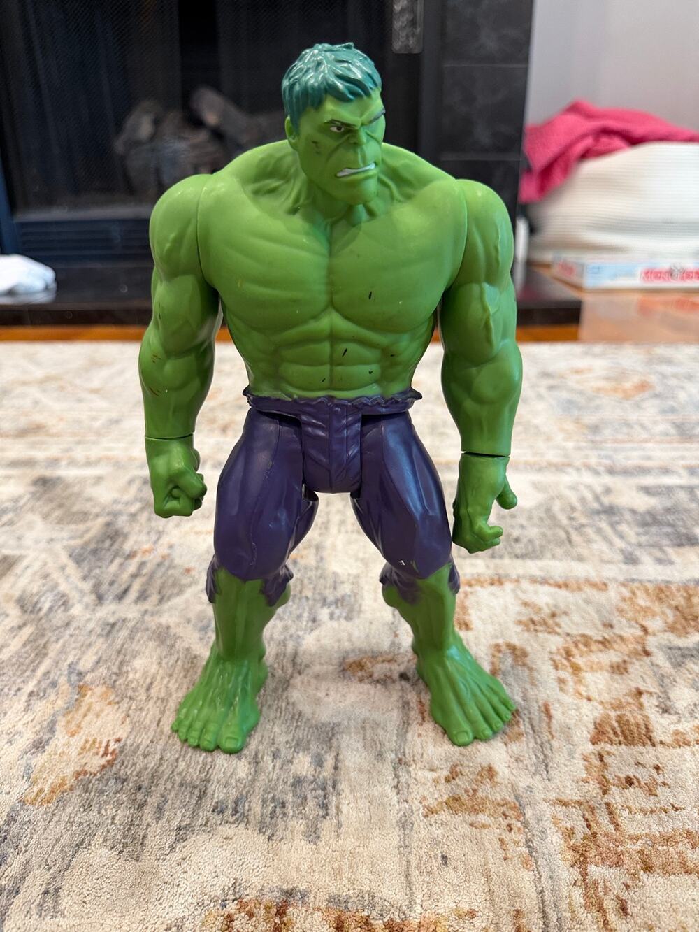 Marvel Incredible Hulk Action Figure Green Purple Pants Loose Avengers